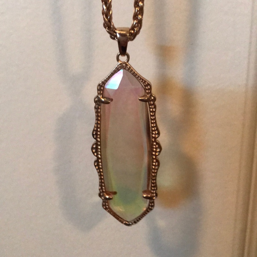 Iridescent Kendra Scott Pendant Drop Necklace